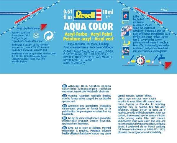 Produktbild: Aqua staubgrau, matt