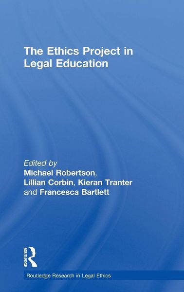 Produktbild: The Ethics Project in Legal Education