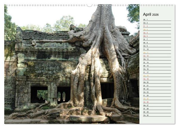 Produktbild: Asien - Thailand und Kambodscha (hochwertiger Premium Wandkalender 2026 DIN A2 quer), Kunstdruck in Hochglanz
