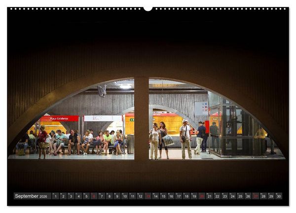 Produktbild: Barcelona Impressionen (hochwertiger Premium Wandkalender 2026 DIN A2 quer), Kunstdruck in Hochglanz