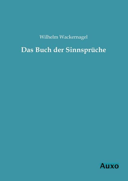 Produktbild: Das Buch der Sinnspr&uuml;che