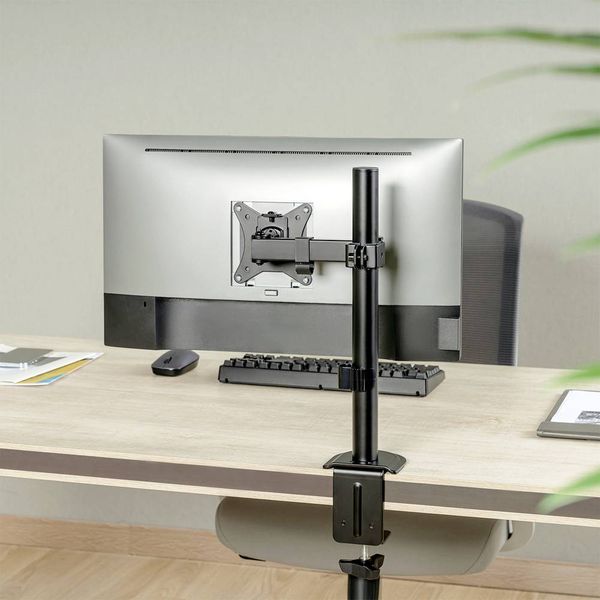 Produktbild: LogiLink BP0171 Monitor-Tischhalterung 1 Display(s) Schwarz Drehbar, H&ouml;henverstellbar, Neigbar, Rotierbar, Schwenkbar