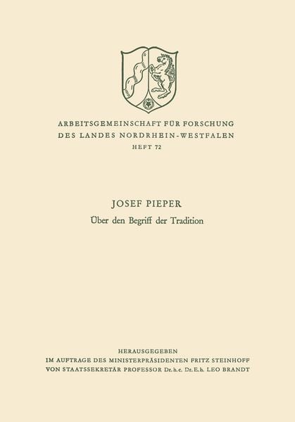 Produktbild: &Uuml;ber den Begriff der Tradition