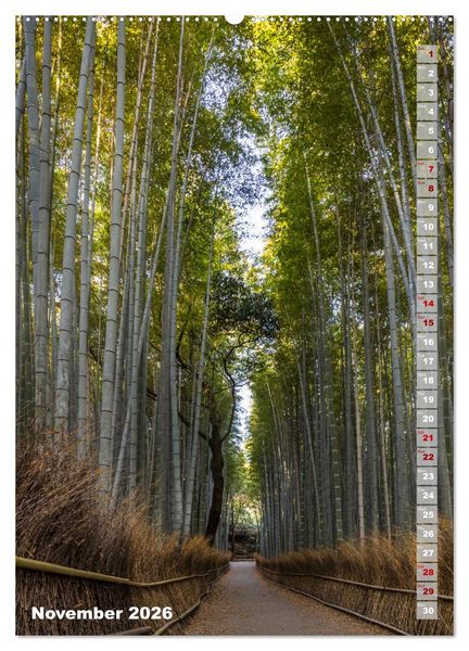 Produktbild: THE MAGIC OF JAPAN Charming impressions (High Quality Premium Wall Calendar 2026 DIN A2 portrait),CALVENDO 12 Month Wall Calendar