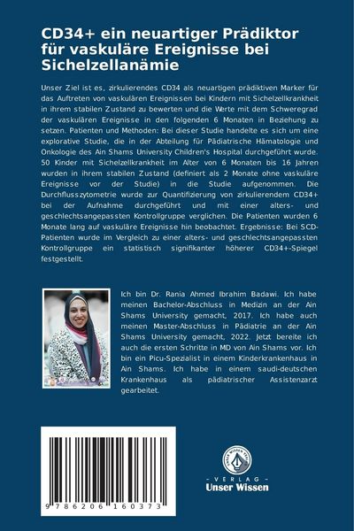 Produktbild: CD34+ ein neuartiger Pr&auml;diktor f&uuml;r vaskul&auml;re Ereignisse bei Sichelzellan&auml;mie
