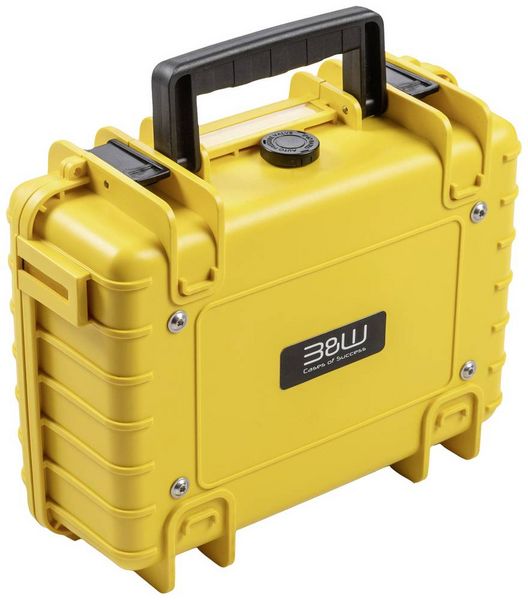 Produktbild: B & W International Akku-Transportkoffer BATTERY.CASE 908.08 (B x H x T) 270 x 215 x 105 mm Gelb/Schwarz PP.41.Y.908