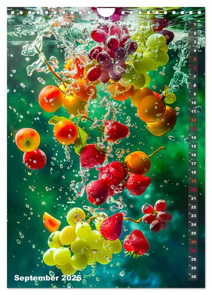 Produktbild: Fr&uuml;chtetraum - Jeden Monat eine fruchtige &Uuml;berraschung (Wandkalender 2026 DIN A4 hoch), CALVENDO Monatskalender