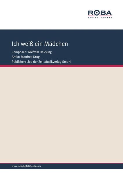 Produktbild: Ich wei&szlig; ein M&auml;dchen