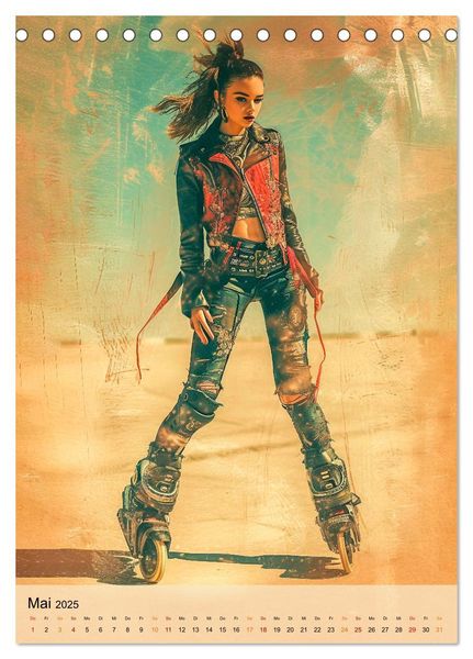 Produktbild: Rollerblades - einfach cool (Tischkalender 2025 DIN A5 hoch), CALVENDO Monatskalender