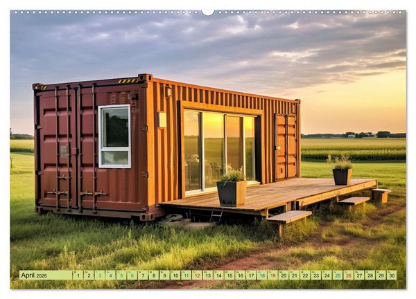 Produktbild: Tiny Houses - wohnen auf kleinstem Raum (Wandkalender 2026 DIN A2 quer), CALVENDO Monatskalender