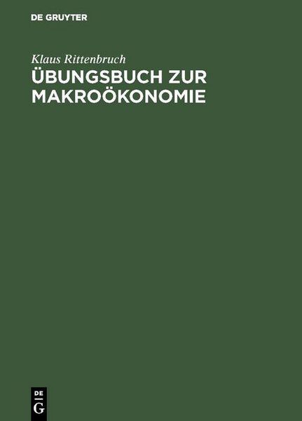 Produktbild: &Uuml;bungsbuch zur Makro&ouml;konomie