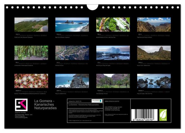 Produktbild: La Gomera - Kanarisches Naturparadies (Wandkalender 2026 DIN A4 quer), CALVENDO Monatskalender