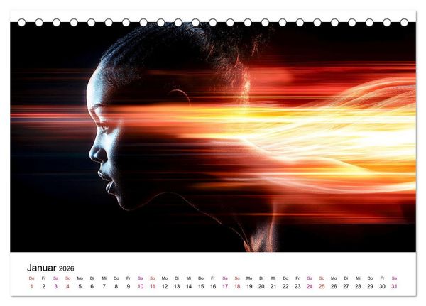 Produktbild: Sport Art (Tischkalender 2026 DIN A5 quer), CALVENDO Monatskalender