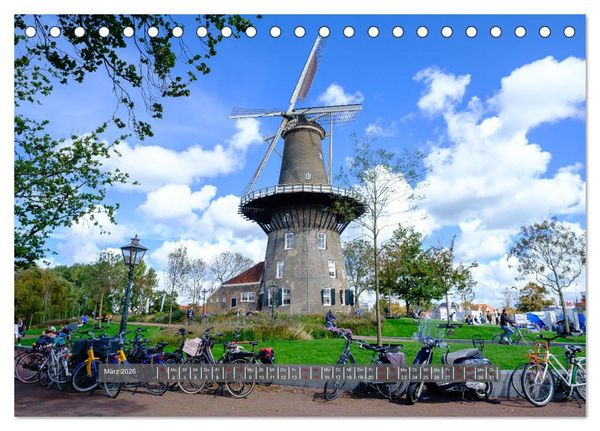 Produktbild: Ein Blick auf Leiden (Tischkalender 2026 DIN A5 quer), CALVENDO Monatskalender