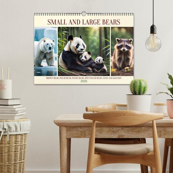 Produktbild: Small and large bears (Wall Calendar 2026 DIN A3 landscape), CALVENDO 12 Month Wall Calendar