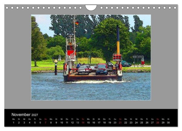 Produktbild: Am Nord- Ostsee-Kanal (Wandkalender 2027 DIN A4 quer), CALVENDO Monatskalender