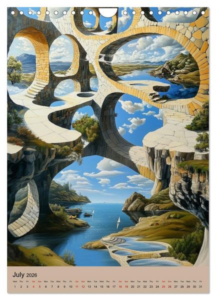 Produktbild: Dali meets Technology (Wall Calendar 2026 DIN A4 portrait), CALVENDO 12 Month Wall Calendar