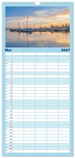 Produktbild: Familienplaner 2027 - Greetsiel in Ostfriesland mit 5 Spalten (Wandkalender, 21 x 45 cm) CALVENDO