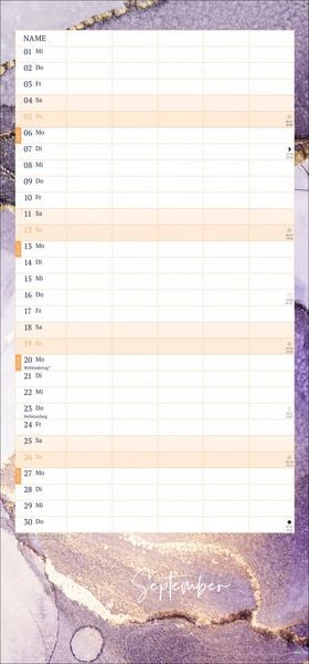 Produktbild: Watercolor Familienplaner 2027
