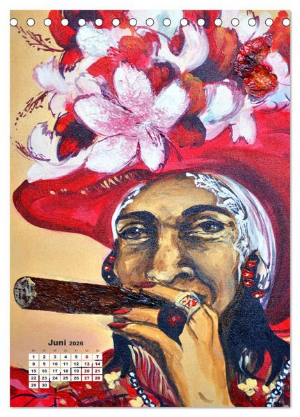 Produktbild: HABANERAS - Zigarren-Raucherinnen in Kuba (Tischkalender 2026 DIN A5 hoch), CALVENDO Monatskalender