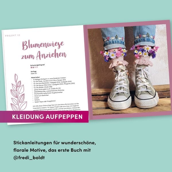 Produktbild: Let's Stitch Flowers by @fredi_boldt
