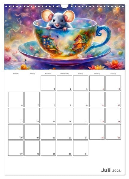 Produktbild: Tierische Kaffee Gesellschaft (Wandkalender 2026 DIN A3 hoch), CALVENDO Monatskalender