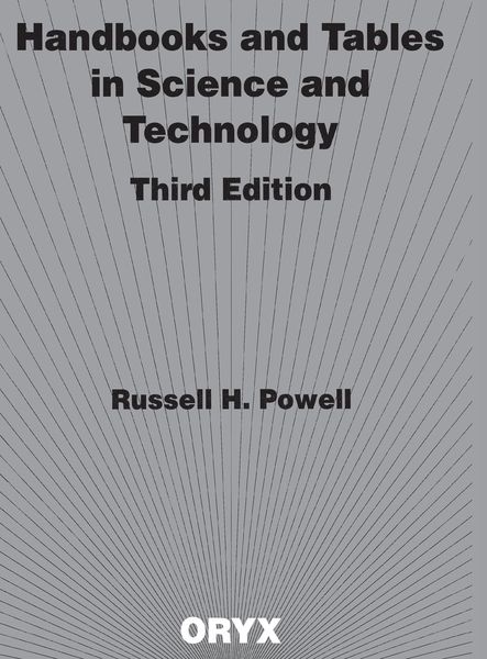 Produktbild: Handbooks and Tables in Science and Technology