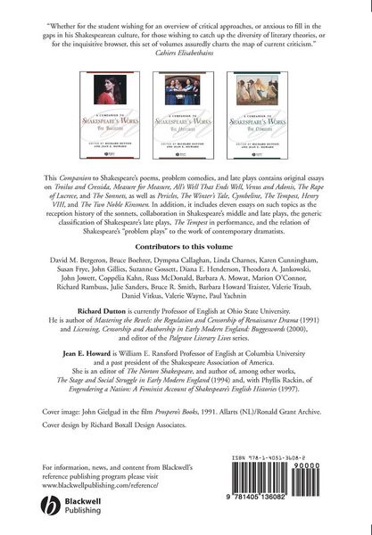 Produktbild: A Companion to Shakespeare's Works