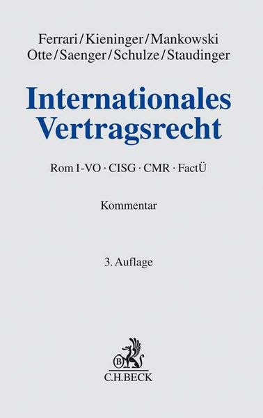 Produktbild: Internationales Vertragsrecht