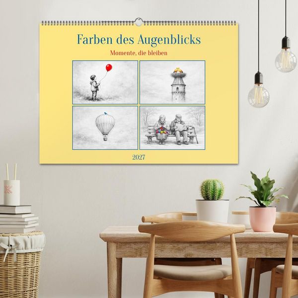 Produktbild: Farben des Augenblicks - Momente, die bleiben (Wandkalender 2027 DIN A2 quer), CALVENDO Monatskalender