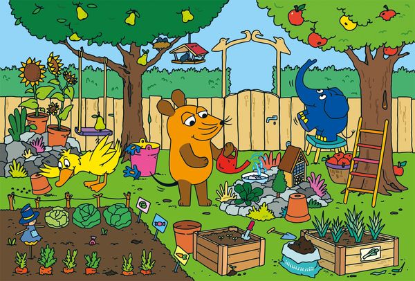 Produktbild: Ein Tag mit der Maus, 3x48 Teile Puzzle