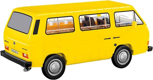 Produktbild: COBI 24634 - VW Volkswagen T3, gelb, Bausatz 1:35, 123 Klemmbausteine