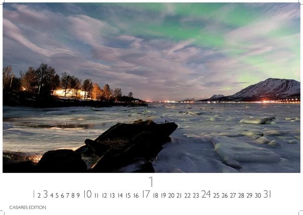 Produktbild: Polarlicht Kalender 2027 &ndash; Wandkalender | Fotokalender Naturkalender 35x50cm Grosses Format - Erleben Sie die Magie der Aurora Borealis &ndash; f&uuml;r Naturenthusiasten