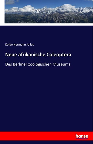 Produktbild: Neue afrikanische Coleoptera