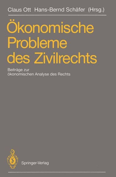 Produktbild: &Ouml;konomische Probleme des Zivilrechts