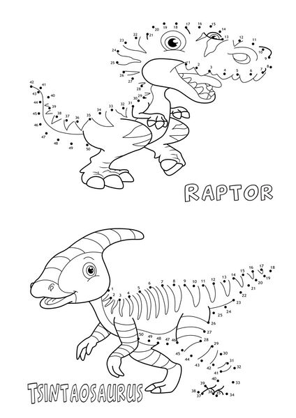 Produktbild: Punkt-zu-Punkt Dino Malbuch