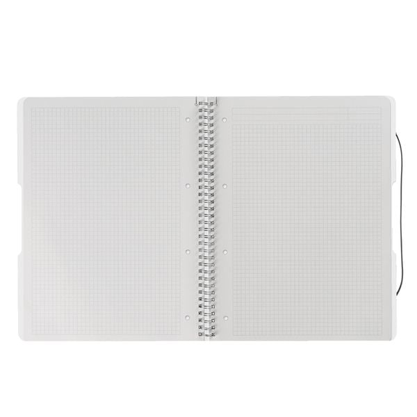 Produktbild: Herlitz Spiralblock A4 to go 80 Blatt kariert transparent