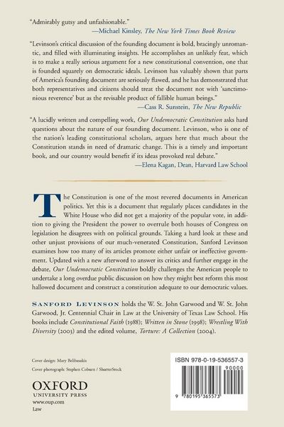 Produktbild: Our Undemocratic Constitution