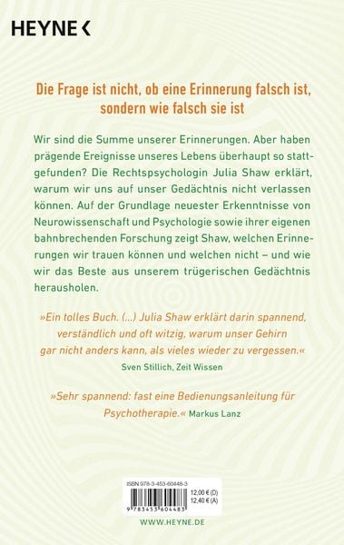 Produktbild: Das tr&uuml;gerische Ged&auml;chtnis