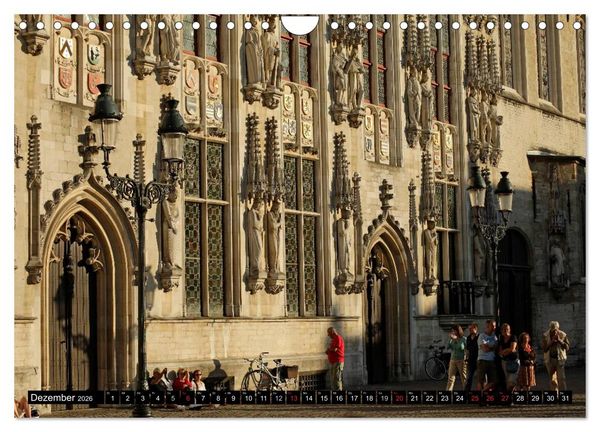 Produktbild: Br&uuml;gge - Belgien (Wandkalender 2026 DIN A4 quer), CALVENDO Monatskalender