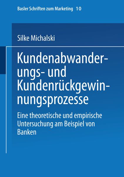 Produktbild: Kundenabwanderungs- und Kundenr&uuml;ckgewinnungsprozesse