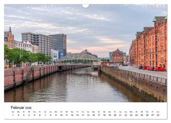 Produktbild: Die farbige Hafenstadt Hamburg (Wandkalender 2026 DIN A3 quer), CALVENDO Monatskalender