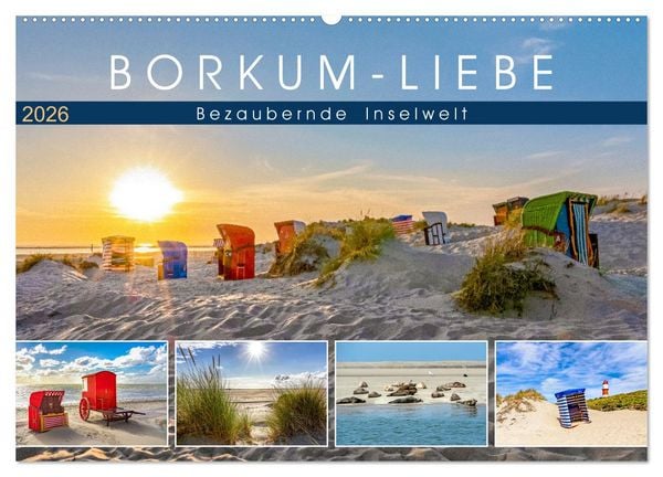 BORKUM-LIEBE (Wandkalender 2026 DIN A2 quer), CALVENDO Monatskalender