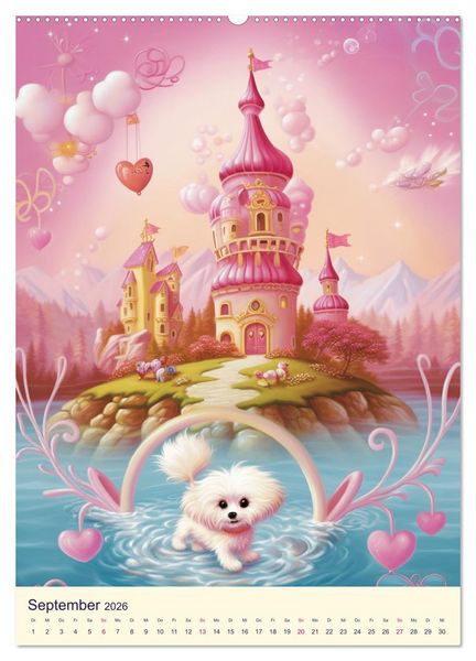 Produktbild: Rosa Traumland. Zauberhafte Wunderwelt (hochwertiger Premium Wandkalender 2026 DIN A2 hoch), Kunstdruck in Hochglanz