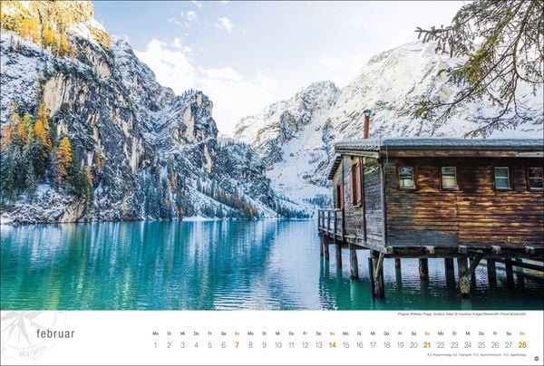 Produktbild: S&uuml;dtirol Globetrotter Kalender 2027 - Von romantischen T&auml;lern und schroffer Bergwelt