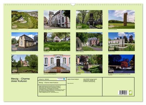 Produktbild: Merzig - Charme dreier Kulturen (Wandkalender 2026 DIN A2 quer), CALVENDO Monatskalender