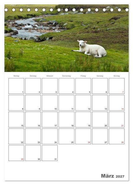 Produktbild: Schottland f&uuml;r Naturliebhaber (Tischkalender 2027 DIN A5 hoch), CALVENDO Monatskalender