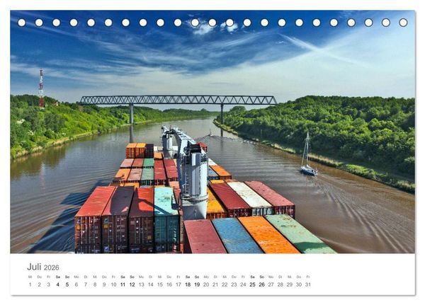 Produktbild: Faszination Schifffahrt - Schiffspassagen (Tischkalender 2026 DIN A5 quer), CALVENDO Monatskalender