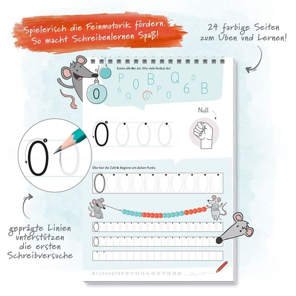 Produktbild: Tr&ouml;tsch Mein Spurrillenblock Zahlen &Uuml;bungsbuch