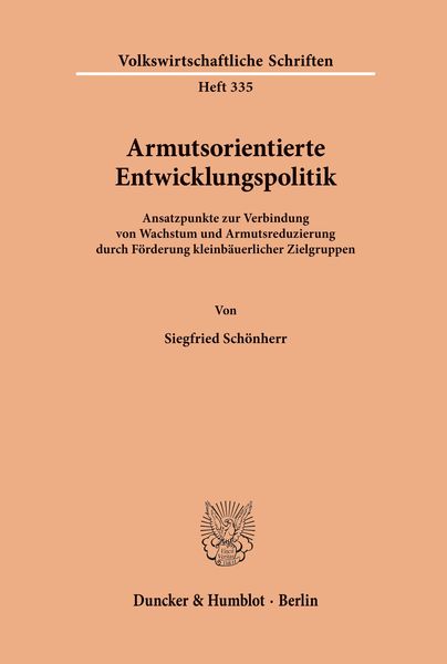 Produktbild: Armutsorientierte Entwicklungspolitik.